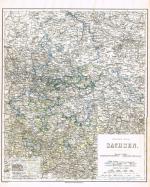 Preussische Provinz Sachsen mit Herzogthum Anhalt. Stahlstich von Ravenstein 1866