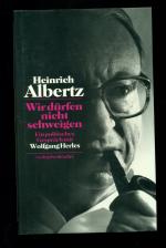 Wir dürfen nicht schweigen /Ein politisches Gespräch mit Wolfgang Herles