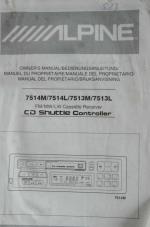 Alpine FM/MW/LW Cassette Receiver  CD Sh
