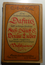 DAFNIS - Lyrisches Porträt aus dem 17.Jahrhundert - des berühmbten Schäffers Dafnis sälbst verfärtigte sämbtliche Freß-Sauff-&Venus-Lieder benebst angehänckten Aufrichtigen und Reuemüthigen Bußthränen