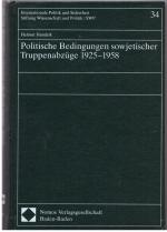 Helmut Handzik: Politische Bedingungen s