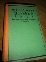 Kürschners Jahrbuch 1929. Kalender, Welt und Zeitspiegel.