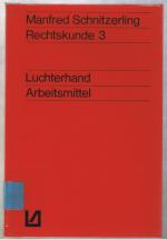 Rechtskunde 3 - Strafrecht und Strafverfahren