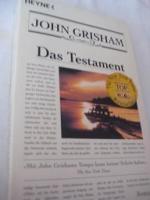 Literatur - Grisham, John: Das Testament