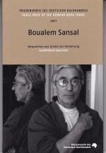 Boualem Sansal - Ansprachen aus Anlass der Verleihung des Friedenspreises des deutschen Buchhandels