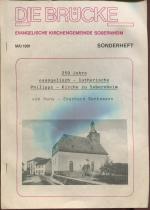 250 Jahre evangelisch-lutherische Philipps-Kirche zu Sobernheim (Die Brücke. Sonderheft Mai 1991)