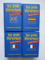 Wörterbuchsammlung - Das große Wörterbuch (1. Englisch; 2. Spanisch; 3. Italienisch; 4. Französisch)