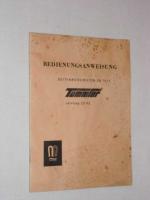 Bedienungsanweisung für Seitenbordmotor - Tümmler Typ SB 75/1 ( von 1963 )