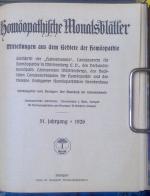 Homöopathische Monatsblätter.  Mitteilun
