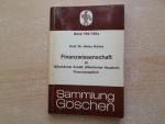 Finanzwissenschaft IV - Öffentlicher Kredit; Öffentlicher Haushalt; Finanzausgleich