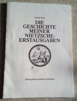 Nietzsche - - Kohn, Caroline.: Die Gesch Nietzsche - - Kohn, Caroline.: Die Gesch
