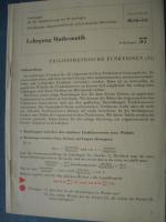 Lehrgang Mathematik -  Lehrbogen 57 - Trigonometrische Funktionen ( II )