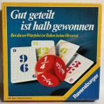 Gut geteilt ist halb gewonnen 1983 Ravensburger Spieleverlag 60154945 - ab 10 Jahren - für 2 bis 4 Spieler - Spieldauer ca 30 Minuten