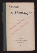 Felix Klein: Extraits de Montaigne (1923 Felix Klein: Extraits de Montaigne (1923