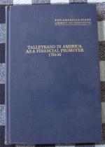 Talleyrand in America as a financial Promoter 1794-96