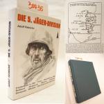 Die 5. Jäger-Division 1939-1945. Friedenszeit in Ulm, Polen, Westfeldzug 1940, Russland, Bialystock, Wiasma, Illmensee, Demjansk, Das Ende an der Oderfront *  mit O r i g i n a l - S c h u t z u m s c h l a g (dieser in Farbkopie)