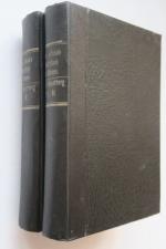 Rauchberg, Heinrich. Der nationale Besitzstand in Böhmen. Im Auftrage der Gesellschaft zur Förderung deutscher Wissenschaft, Kunst und Literatur in Böhmen. Einzige Ausgabe. 3 Teile in 2 Bänden. Leipzig, Verlag von Duncker & & Humblot, 1905. * Mit 70 Karten bzw. Kartogrammen auf 21 (meist doppeblgr.) Farbtafeln, 1 mehrfach gefalt. Tabelle und 1 mehrf. gefaltete Sprachenkarte von Böhmen (62 x 75,5 cm).* XVI, 701 S., 1 Bl.; XII, 414 S., 1 Bl.; VII S. und Tafelanhang. Original Halbleineneinbände mit goldgepr. Rückentitel und marmor. Schnitt.