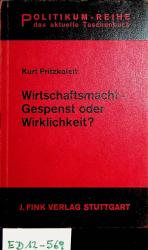 Wirtschaftsmacht - Gespenst oder Wirklichkeit.
