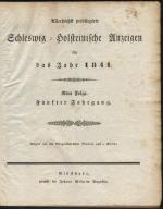 Allerhöchst privilegirte Schleswig-Holsteinische Anzeigen für das Jahr 1841. Neue Folge. Fünfter Jahrgang (Originalausgabe 1841)