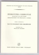 Das Flußgebiet der Oberweser [Hydronymia Germaniae Reihe A Lieferung 10]