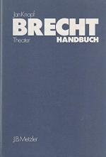 Theaterwissenschaft - Knopf, Jan: Brecht Theaterwissenschaft - Knopf, Jan: Brecht