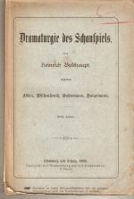 Dramaturgie des Schauspiels - Ibsen,Wildenbruch, Sudermann, Hauptmann