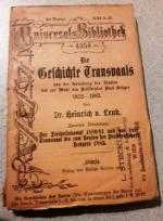 Reclam-Heft Nr. 4358 aus um 1910: Die Geschichte Transvaals / Dr. Heinrich v. Lenk / 2.Bändchen