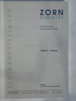 ZORN Seminare. Juristische Fachseminare. Hartz IV - Intensiv. Seminarunterlagen