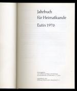 Jahrbuch für Heimatkunde Eutin 1976. 10. Jahrgang.