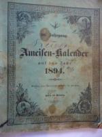 Ameisen-Kalender auf das Jahr 1894.