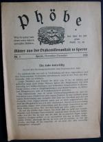 Phöbe  Blätter aus der Diakonissenanstalt in Speyer  Nr. 5  Speyer, November/Dezember 1958