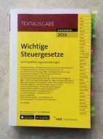 Wichtige Steuergesetze  -  mit Durchführungsverordnungen.  (K.19)