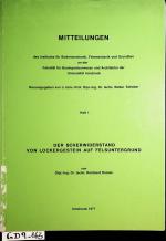 Reinhard Rostek: Der Scherwiderstand von