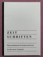 Zeit Schriften. Philosophische Untersuchungen