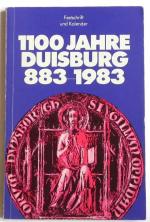 Stadt Duisburg: 1100 jahre Duisburg  883