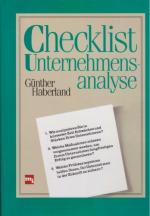 Checklist Unternehmensanalyse