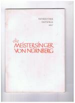 Die Meistersinger von Nürnberg - Bayreuther Festspiele 1957 - Programm