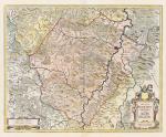 Historische Karte St. Hersfeld in Hessen 1635 (PLANO) - REPRINT