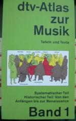 Ulrich Michels: dtv-Atlas Musik - Band 1 Ulrich Michels: dtv-Atlas Musik - Band 1