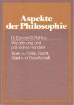 Becker, Horst; Rehfus, Wulff: Weltordnun Becker, Horst; Rehfus, Wulff: Weltordnun