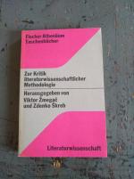 Zur Kritik literaturwissenschaftlicher Methodologie