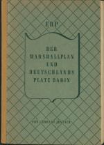 Gerhart Jentsch: ERP - Der Marshallplan 
