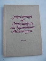 Jahresbericht der Oberrealschule mit Gymnasium Memmingen 1959/60