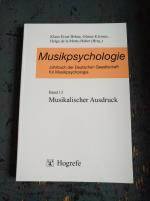Musikpsychologie. Jahrbuch der deutschen