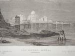 Ansicht des Taj Mahal in Agra, Indien - Ansicht des Taj Mahal in Agra, Indien -