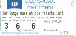 Weltspiegel Mettmann - Kinokarte vom 06. Januar 2019 / Film: Der Junge muss an die frische Luft