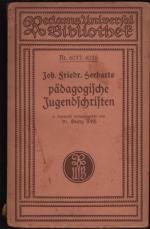 Joh. Friedr. Herbarts pädagogische Jugendschriften - Reclam 6037 6038