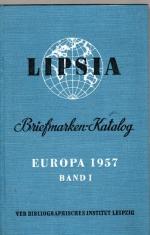 Lipsia Briefmarken-Katalog 1957. Band I u. II