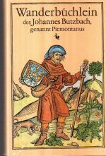 Johannes Butzbach: Wanderbüchlein des Jo
