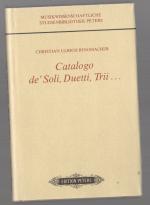 Ringmacher, Christian Ulrich: Catalogo d Ringmacher, Christian Ulrich: Catalogo d